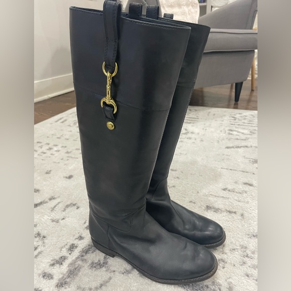 GUC Coach Martta Leather Boots Size 8 - Picture 2 of 14